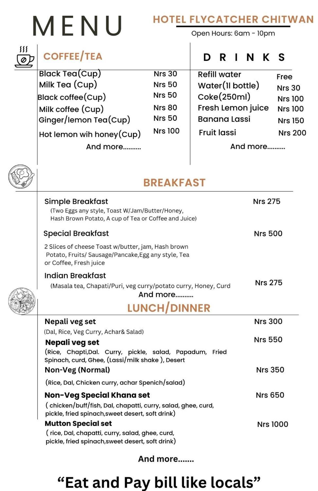 Hotel Flycatcher Chitwan- A Jungle Safari Home Sauraha Bagian luar foto